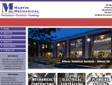 Tablet Screenshot of martinmechanical.com